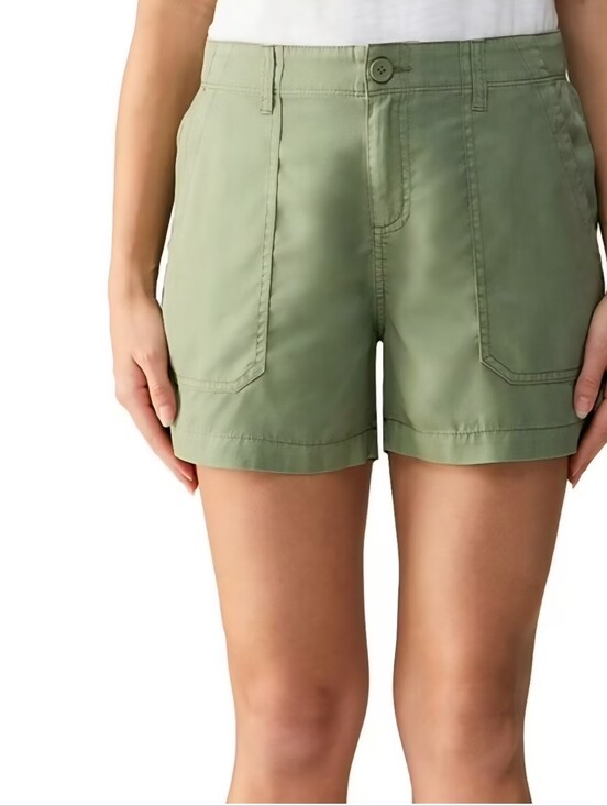 Sanctuary Pants - Sanctuary Light Olive High-Waist Utility Shorts Large New Summer Camping Casual